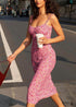 Bohemian Ruffled Small Floral Print dress